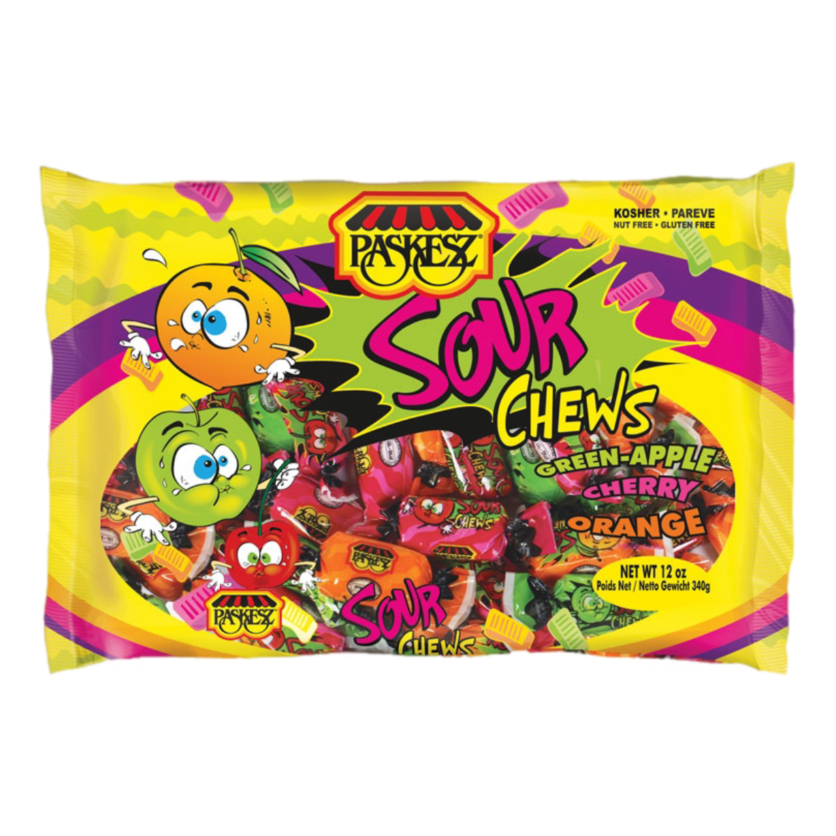 Paskesz - sour chews 340g 16.90 ₪