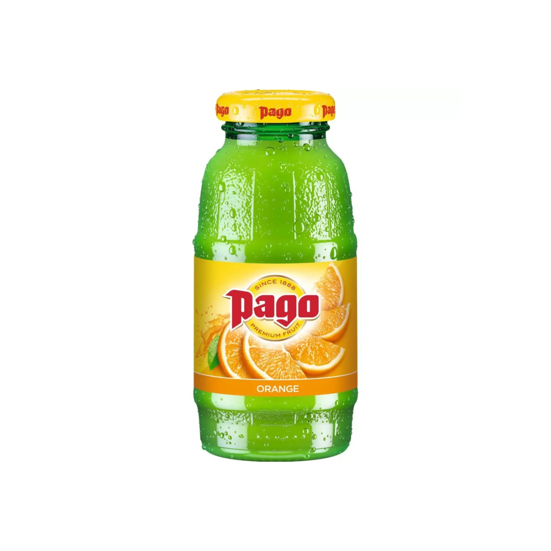 Pago - Boisson à base de jus concentré d'orange 20cl 6₪