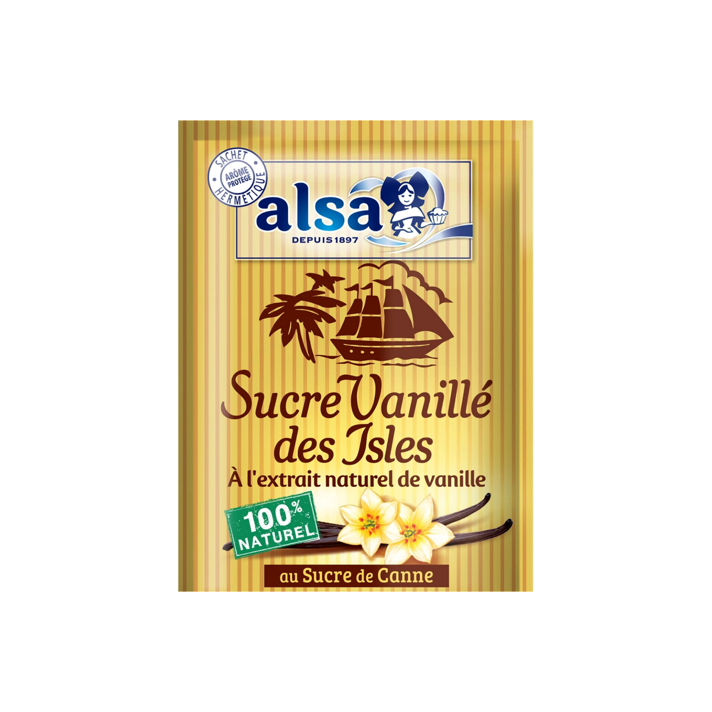 Alsa - sucre vanille des isles 7x7,50g 16.50₪