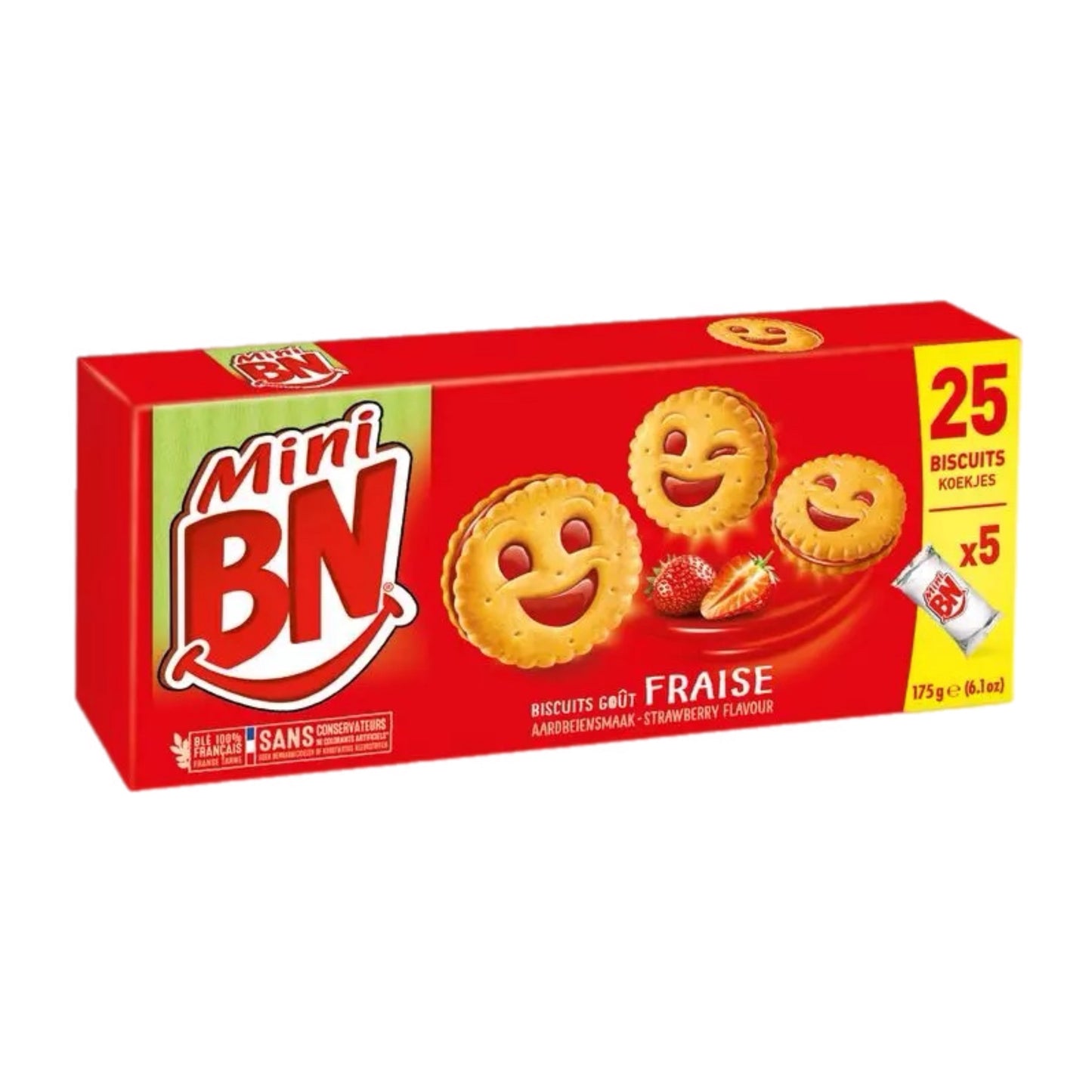 Mini bn - goût fraise 175g 13₪