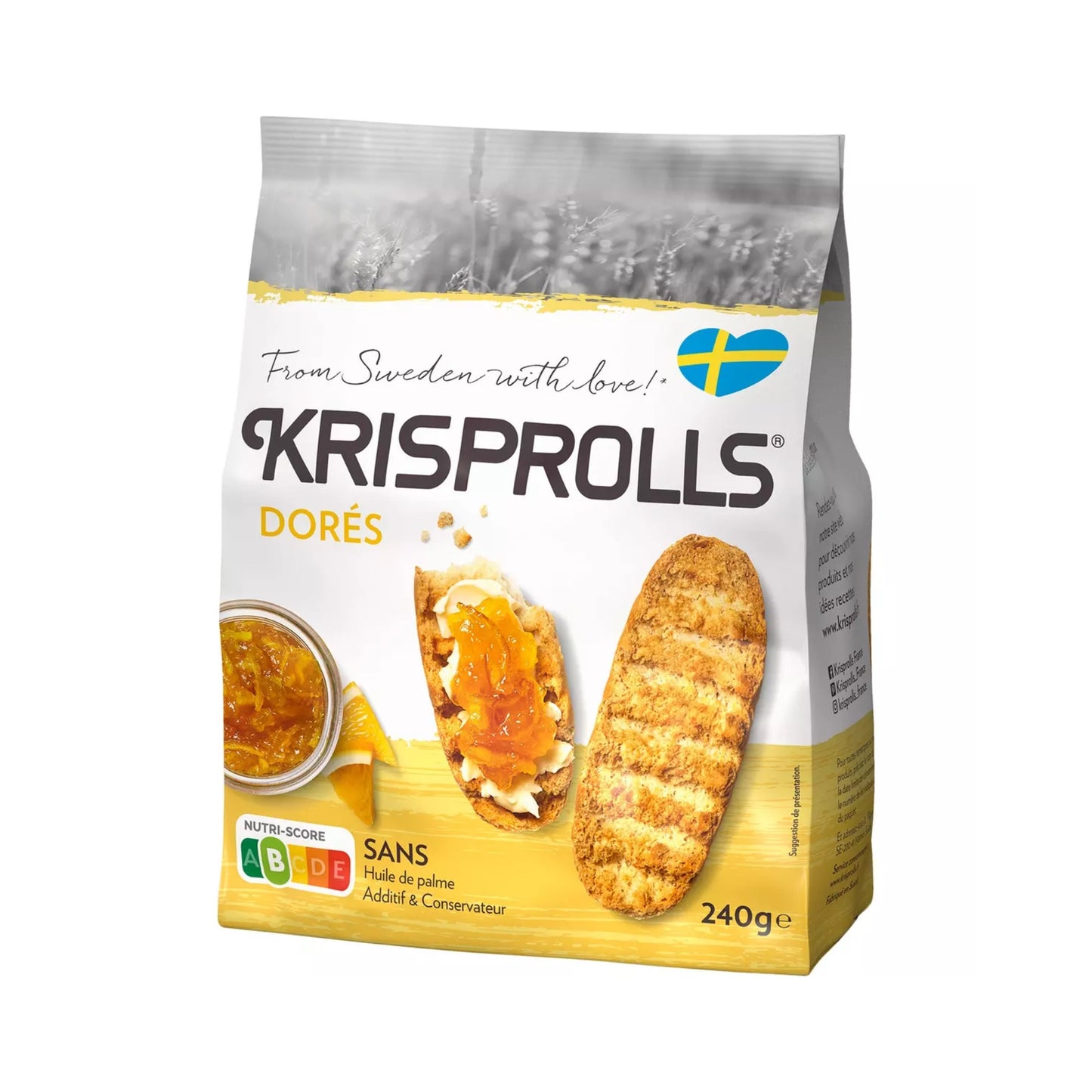 Krisprolls- petits pains suédois dorés 240g 13.50₪