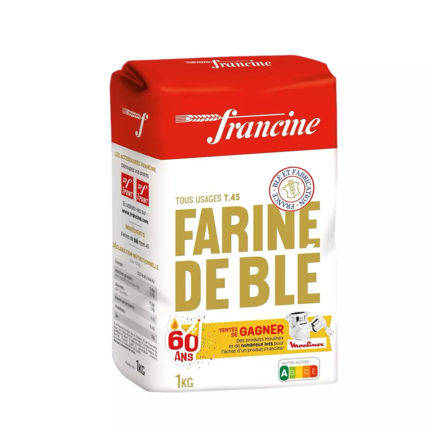 Francine - farine de blé T45 1 kg 9₪