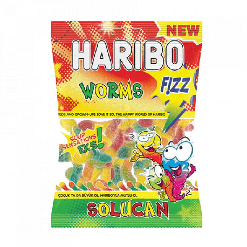 Haribo - worms 150g 12.90₪