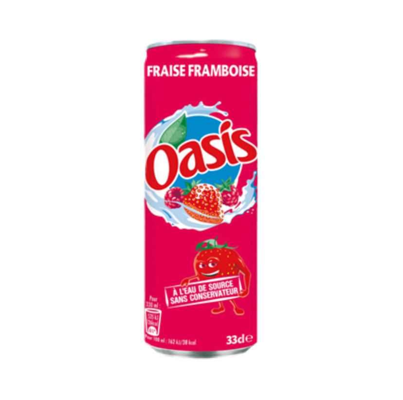 Oasis - fraise & framboise 33cl 3.50₪