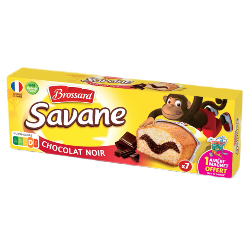 Brossard savane - gâteau marbré chocolat noir x7 210g 14.50₪