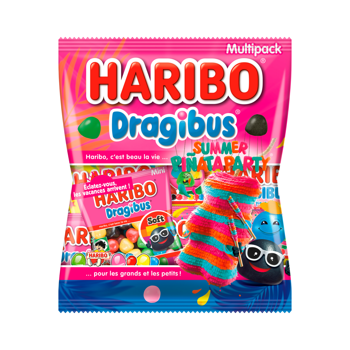 Haribo - Multipacks Dragibus Summer Pinata Party 280g 16 ₪