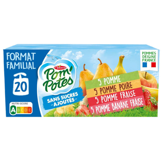 Materne - Pom'potes Compotes en gourde assortiment 20X90g 53₪