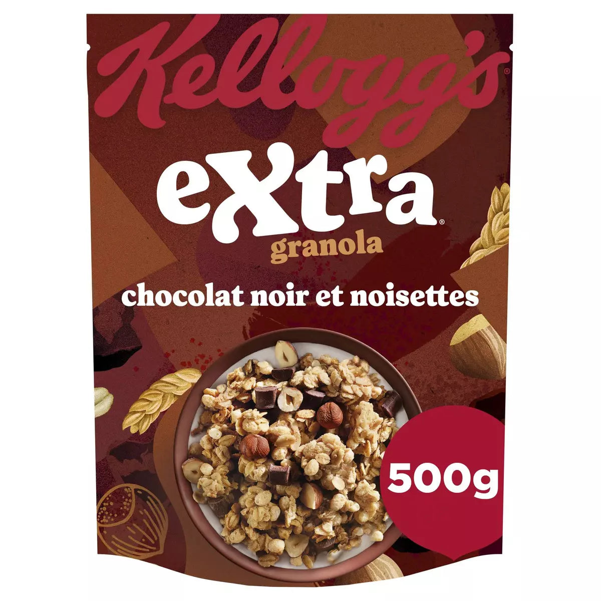 Kellogg’s - Extra Granola chocolat noir et noisette 500G 25₪