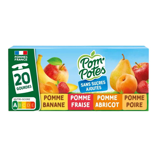 Materne - Pom'potes Compotes en gourde assortiment 20X90g 50₪