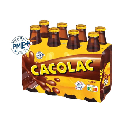 boisson lactée au cacao le pack de 8 bouteilles de 20cl