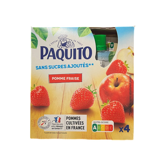 Paquito - compotes pomme fraise 4x90g 10.50₪