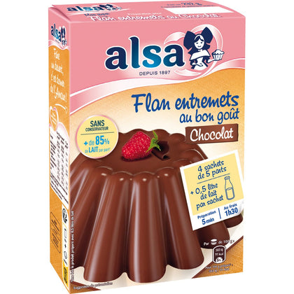 Préparation flan entremets au chocolat 232g