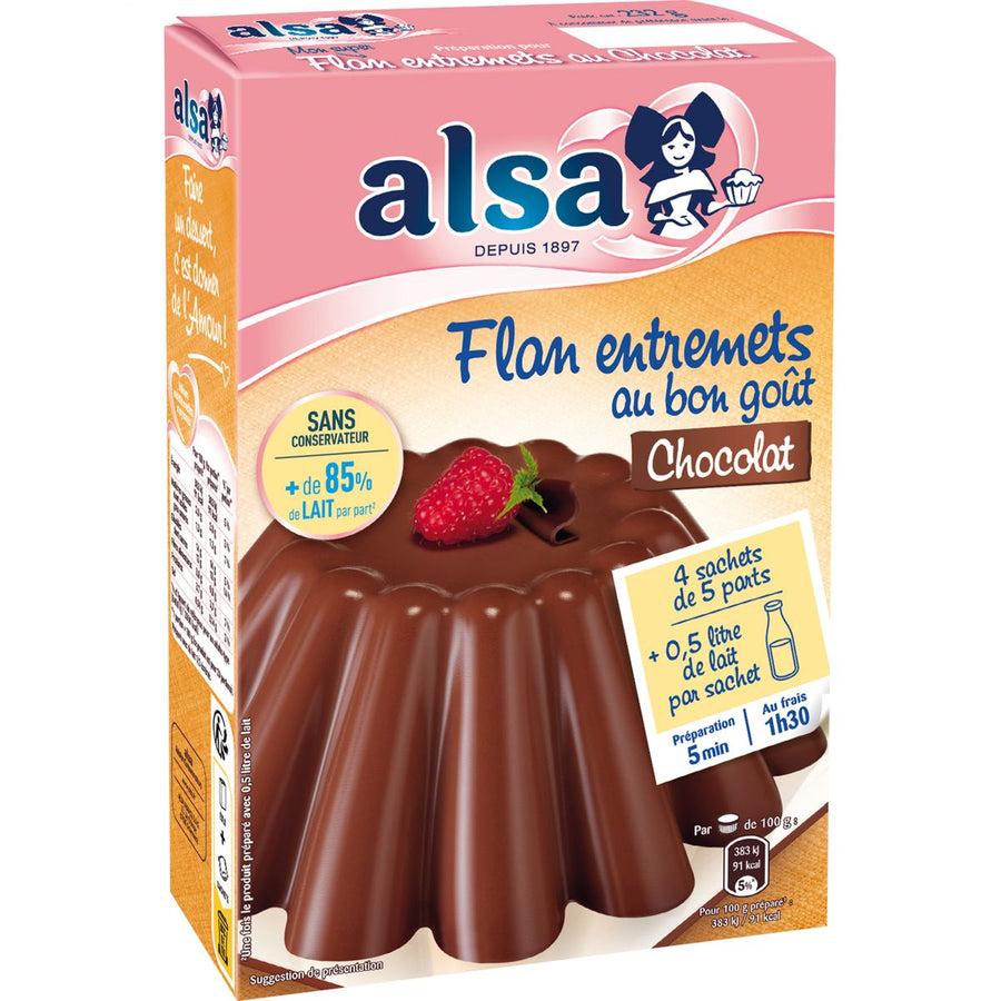 Préparation flan entremets au chocolat 232g