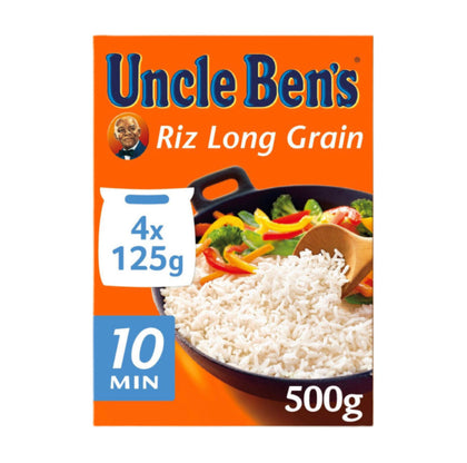 Riz Long Grain 500 g (Sachet Cuisson - 4 x 125 g)