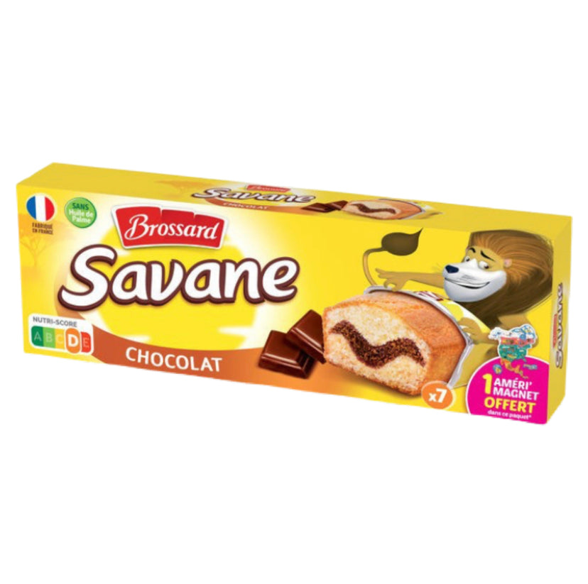 Brossard savane - gâteau marbrés chocolat x7 210g 14.50₪