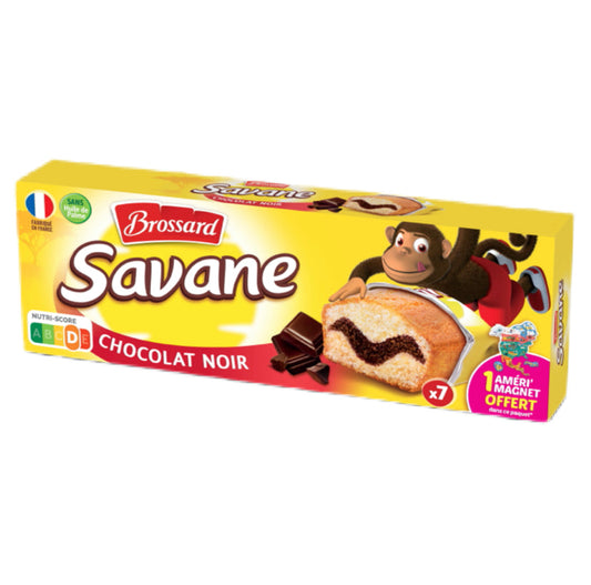 Brossard savane - gâteau marbré chocolat noir x7 210g 14.50₪