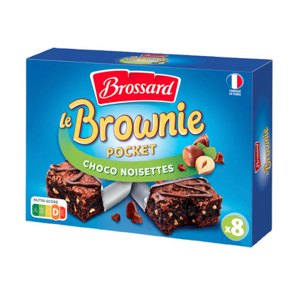 Mini brownie chocolat noisettes x8 240g