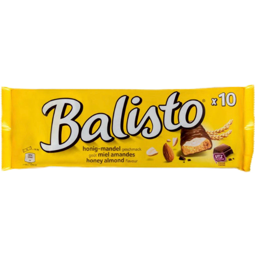 Balisto - Barres chocolatées crème au lait et miel amandes